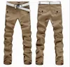 Broek mannen merk heren casual pantalon homme hoge kwaliteit mannelijke mode lading broek broeken mid-taille rechte hombre