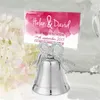 12 pièces argent nœud papillon Place porte-carte dans un sac en Organza emballage faveurs de mariage fête Table décor idée