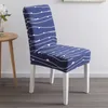 50pcs / lot Printing Chair Cover Elastisk sitsstol täcker målning Slipcovers Restaurang Banketthotell Heminredning