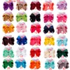 ins Multi Group 8" o 5" Fiocco per capelli ragazza stampa geometrica colorata Fiocco Barrettes Ragazza Arcobaleno ragazza Fasce per capelli Ragazze Capelli Fiocchi per capelli di Natale