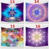 Rainbow Galaxy Astrology Tapisseries and Energy Medicine Flower of Life Sacred Geometry Symbol Pattern Printing Polyester Wall Deco9315849