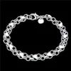 BEAST GIF HART SESBETT 925 Silver Armband JSPB293BEAST Gift Män och kvinnor Sterling Silver Plated Chain Link Armelets5927782