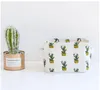 Förvaringskorg Cartoon Cactus Printed Basket For Toys Books Container Cosmetic Organizer Sundries Storage Box 20*16*14 cm väskor