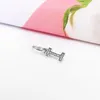 Authentieke 925 sterling zilveren sieraden CZ A-Z brief hanger 26 alfabet hanger charms fit pandora originele armband ketting