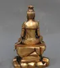 + Çin budizm tapınağı pirinç Kwan-Yin Guan Yin Bodhisattva tanrıça buda heykeli