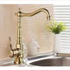 Nieuwe aankomsten Europese retro-stijl en gouden oppervlak keukenkraan badkamer wastafel kraan door messing sink tapkraan watermixer Tap
