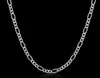 2018 Clássico Hot Sales Fine 925 Sterling Silver Necklace 2mm 16-30 "Clássico Corrim Chain Link Itália Homem Homem Colar 24 Pcs