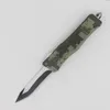 Förderung 7 Zoll 616 Mini Automatisches taktisches Messer 440c schwarz + Draht Zeichnung Schlangenblatt Zink-Aluminiumlegierung Griff EDC Taschenmesser