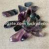 100g 15-77mm Forma Livre Tumbled Natural Rainbow Fluorita Pedras De Cristal De Quartzo Rainbow Fluorita Polido Gemstone para a Consciência Universal