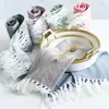 2pcs nordic cloth table mat western table mat tassel napkin water absorbent home hotel table cloth