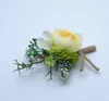 북유럽 신선한 신부 브로치 리본 꽃 장식 선물 상자 시뮬레이션 꽃