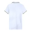 Mens Designer t Shirt Summer Polo Shirt Noir Blanc Géométrique Imprimé Designer Slim Fit Chemises Hommes Vêtements D'été