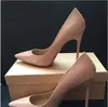 Top Kwaliteit 2018 Vrouwen Schoenen Rode Bodems Hoge Hakken Sexy Puntschoen Rode Zool 8 cm 10 cm 12 cm pompen Trouwjurk Schoenen Naakt Zwart Glanzend 688