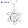 New Multi Style 18mm Metal Fashion Snap Button Necklace with Long Chain Necklaces&pendant Women Girls DIY Jewelry for Christmas