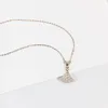 جميل اللباس الماس قلادة أنثى فضة 925 سلسلة عظم الترقوة الموصى عيد ميلاد الذكرى هدية لصديقة شحن مجاني
