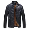 Winter Leather Jacket Men Super Warm Lining PU Jackets Black Plus Size 6XL Business Casual Mens Coats Male2023