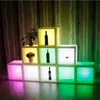 Acryl 400x400x400mm RGB LED ICE WEIN BOXS LED -Schrankleuchte mit Fernbedienung und Ladegerät LED WEWINGBOARDS FÜR DIE PATTION ANDEREN