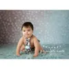 Bokeh gris à pois nouveau-né photographie toile de fond vinyle bébé douche accessoires garçon enfants enfants Photo Studio arrière-plans bleu clair