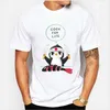 Camiseta corta de verano a la moda para hombre, ropa de marca para hombre, camiseta de algodón para hombre, Camiseta con estampado de cocina de pingüino de dibujos animados, ropa para hombre