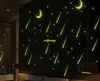 10pcs/lot Meteor Shower Moon Glow in the Dark Fluorescent Stickers Home Decor For Kids Room Decal Y0037