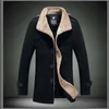 새로운 모직 코트 남성 의류 의류 긴 섹션 청소년 니지 재킷 겨울 Blusa Masculina inverno abrigos hombre invierno hombre