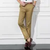 2022 été hommes pantalons d'affaires marque vêtements classique pantalon décontracté droit kaki noir Chino