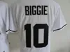 Mens Biggie Smalls 10 Bad Boy Baseball Jerseys Is The illest Black White Jersey Camisas cosidas 20th Patch S-XXXL