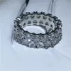 Moda Coração Forma anel 5A Claro Cz Stone White Gold Filled Anel de noivado de casamento para as mulheres Nupcial Jóias dedo