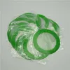 5 pezzi / lotto Tappetini in silicone rotondi Tappetini antiaderenti in cera Tappetino per erbe secche in silicone Tappetino per alimenti per uso alimentare Fogli per dabber Barattoli Dab Pad Green207c