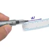 Outra suprimento permanente de maquiagem de ponta dupla de ponta cirúrgica marcador de pele com uma caneta estéril de medição de medição 2 marcadores de cabeça
