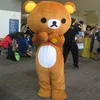 2018 High quality Janpan Rilakkuma bear Mascot Costumes Adult Size bear cartoon costume high quality Halloween Party 172W