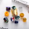 Authentieke Aleader Epoxyhars PEI Bijenwas Drip tip Kit Set Brede Boring 810 510 Draad Snake Skin Raster Regenboog Paddestoelen DHL