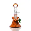 Copo de vidro Bong Hookahs Mini Dab Rigs inebriante Vidro Fumaça de óleo Cachimbos de água Acessórios exclusivos para fumar com tigela de 14 mm 7,1 polegadas