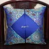 Naturlig Mulberry Silk Merry Christmas Cushion Cover Pillow Case 60x60cm 50x50cm 45x45cm Kinesiska Knot Dekorativa Soffor Kuddar