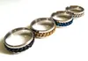 50 stuks SPIN kettingring Men039s Boy039s Cool Rock Punk 316L RVS Spinner Ring Man Accessoires Verjaardagscadeau Kerst Gi4871301