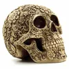 Horror Home Table Grade Decorative Craft Horror umano Resina Skull Bone Scheletri Decorazione di Halloween Ornamenti floreali Scheletro