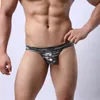 Atlet Clubwear Güreş Erkekler Bikini İç Leopar Külot Thong Jockstrap Seksi Eşcinsel Erotik Penis Kılıfı T-Geri Sissy Külot Altın