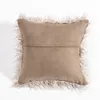 Mongolian Lamb Fur Throw Pillow Cover Sheep Skin Wool Soft Plush Pillow case Cushion cover for Living Room Bedroom