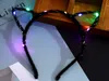 Led Chat Oreille Bandeau Light Up Party Glowing Fournitures Femmes Fille Clignotant Bande De Cheveux Fan De Football Concet Cheer Halloween Cadeaux De Noël HH7-1275