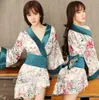 Sexiga inre kläder nattklubb SM Perspektiv Sexig dagg Kimono Blood Drop Uniform Passion Set levererar kvinnlig