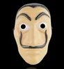 La casa de papel ansikte mask salvador dali mascara pengar heist party jul cosplay rekvisita film mask halloween fulla ansiktsmasker plast