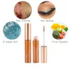 10pcs / set Eyeliner Glitter Make Up Liner Étanche Shimmer Pigment Argent Or Métallique Liquide Maquiagem Glitter Eyeliner