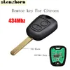 Stenzhorn 2 Tasten Auto Remote Key Transponder Chip PCF7961 für Citroen C1 C3 434MHz VA2 Blade Originalschlüssel