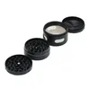 Smoking Pipes Four layer 55MM zinc alloy chamfering four eye cigarette lighter, wholesale side hole smoke cutter.