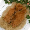 Free shipping Women's Natural real fur vest with raccoon fur collar waistcoat/jackets rex knitted Spring Winter