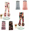 Meninas de meninas florestas estamadas de flores infantis calças de renda de florals 09t 21styles roupas de verão roupas de verão500968