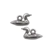 Antique Silver Color 3D Cute Duck Alloy Charms Alloy Animal Pendant Charms 50pcs/lot Drop Shipping AAC777