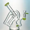 7.5 Inch Zijspan Dab Rigs Heady Glass Unieke Bongs Recycler Rigs Groen Paars Waterleidingen Olie Rigs Met Kom XL260