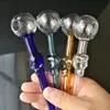 Nuevo Color cráneo hueso olla recta, Bongs al por mayor Tubos de quemador de aceite Tubos de agua Tubos de vidrio Plataformas petroleras Fumar Envío gratis