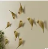 Vente en gros - Crochets muraux créatifs décoration d'oiseau Résine grain de bois crochets porte de la chambre après les animaux Crochets 3D patère simple cintre mural L50